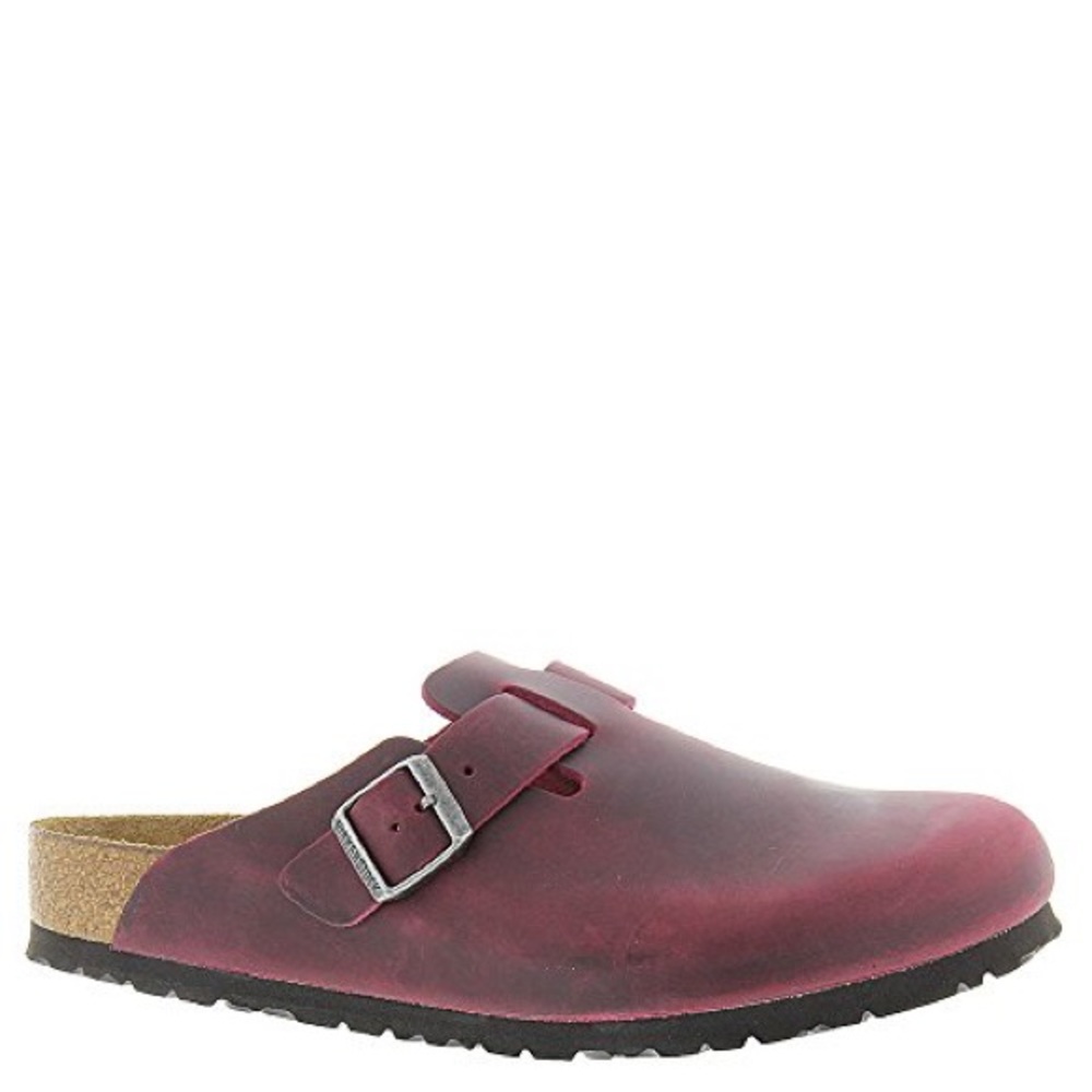 Birkenstock Boston Zinfandel soft footbed size 10
